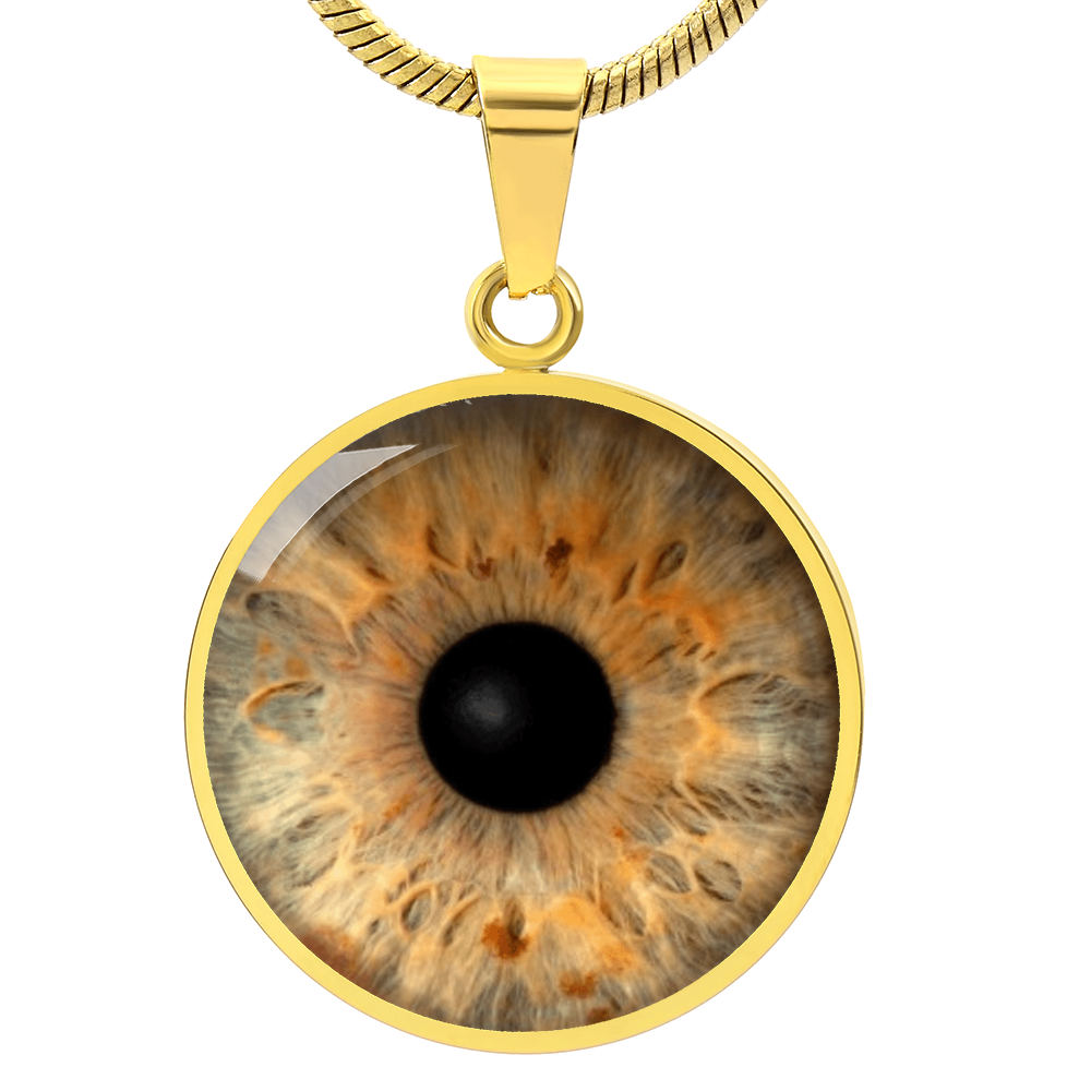 Personalisierte Iris Halskette - Gold