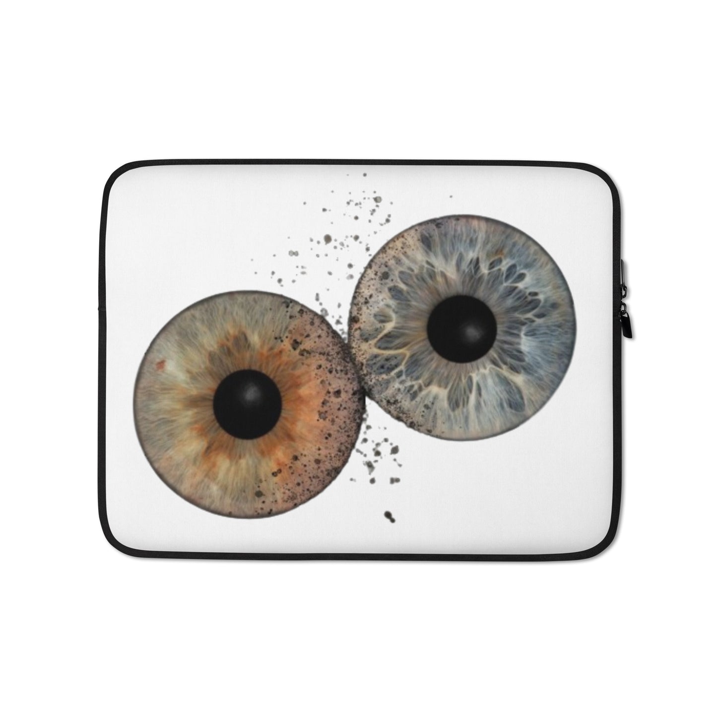 Laptoptasche mit Iris-Motiv - Weiß
