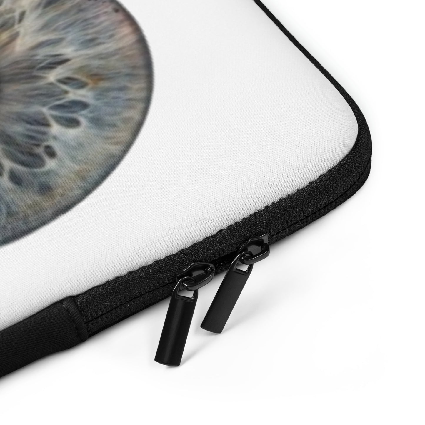 Laptoptasche mit Iris-Motiv - Weiß