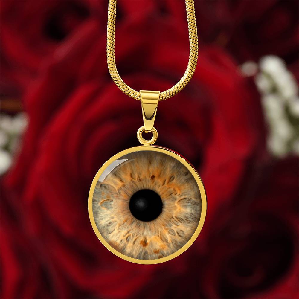 Personalisierte Iris Halskette - Gold