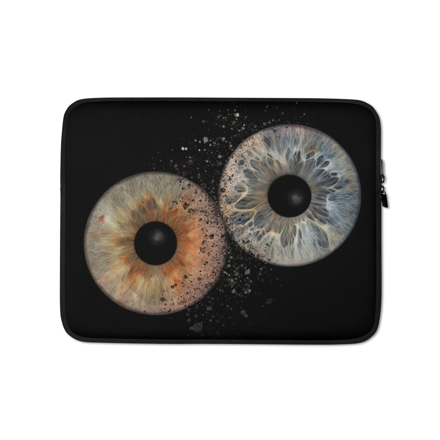 Laptoptasche mit Iris-Motiv - Schwarz