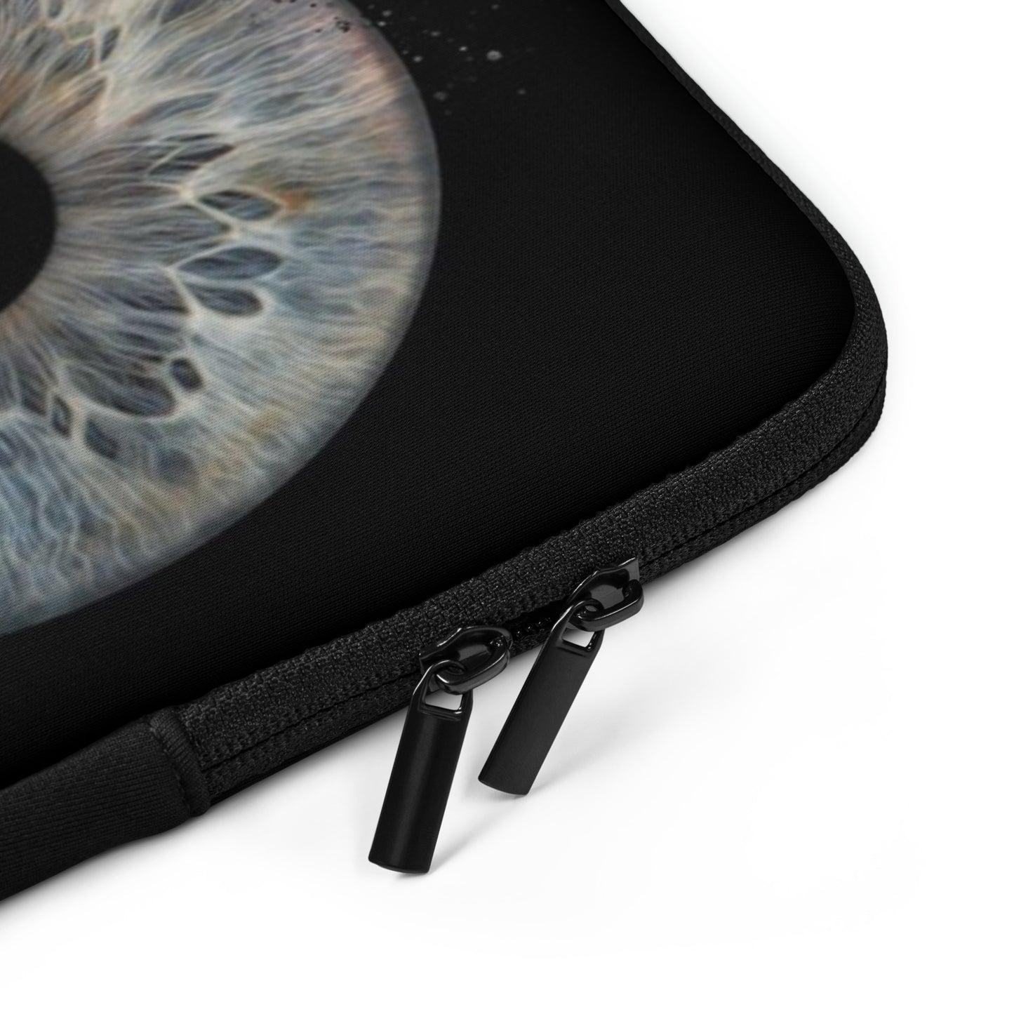 Laptoptasche mit Iris-Motiv - Schwarz