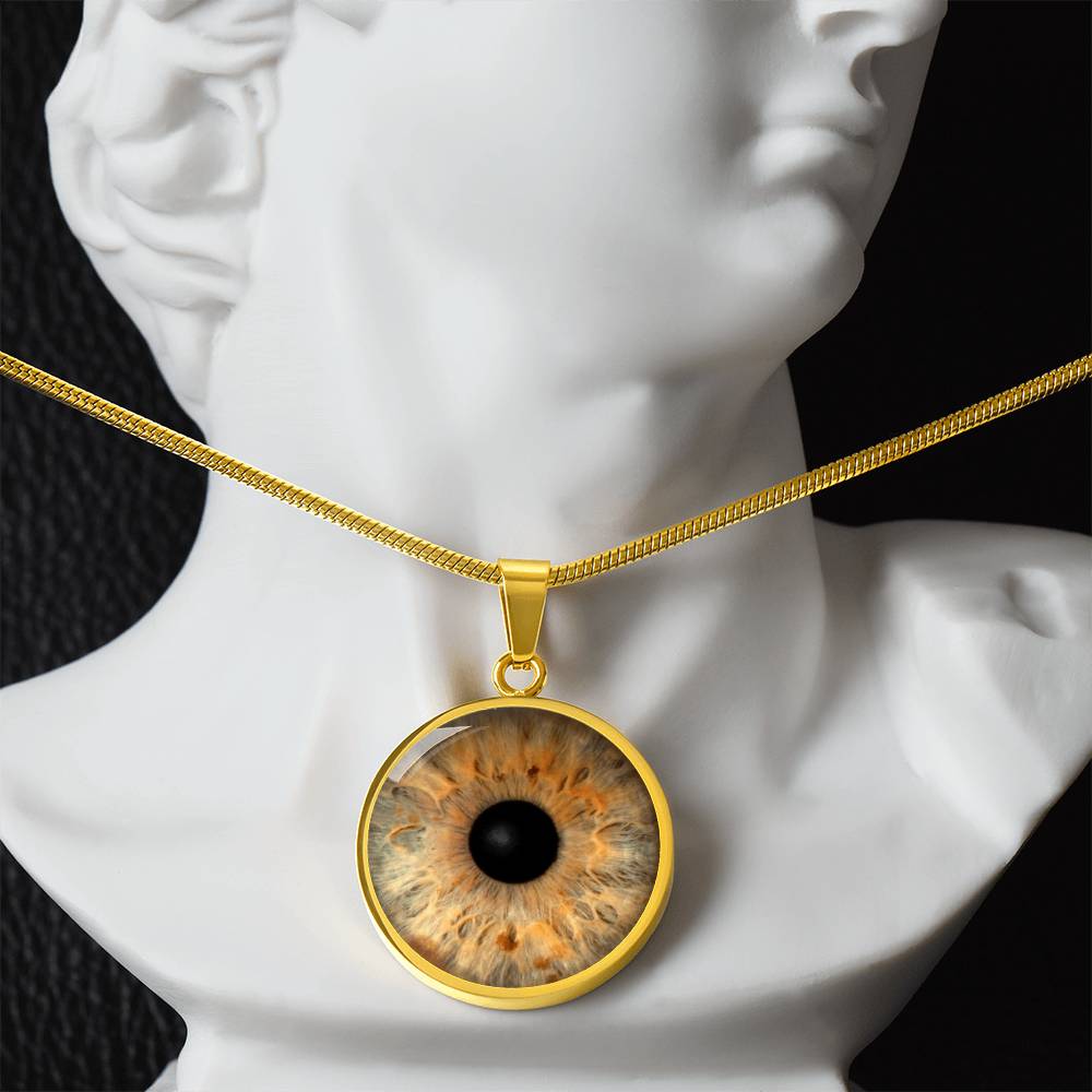 Personalisierte Iris Halskette - Gold